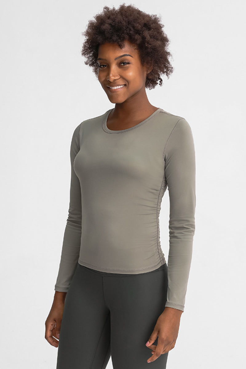 Ruched Side Active Top