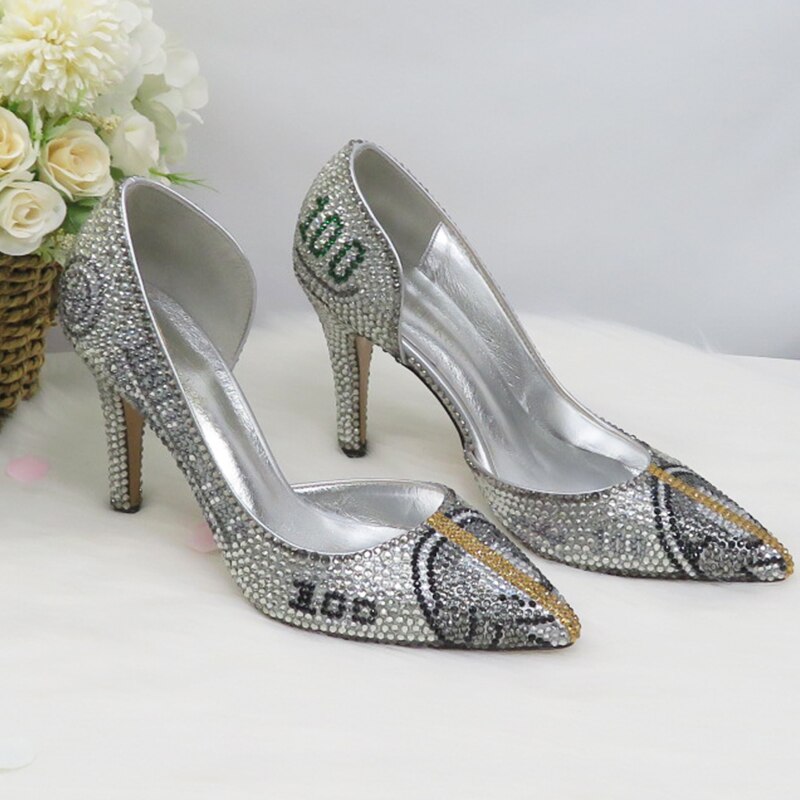 Pointed Toe Money Shoe and Bag Set