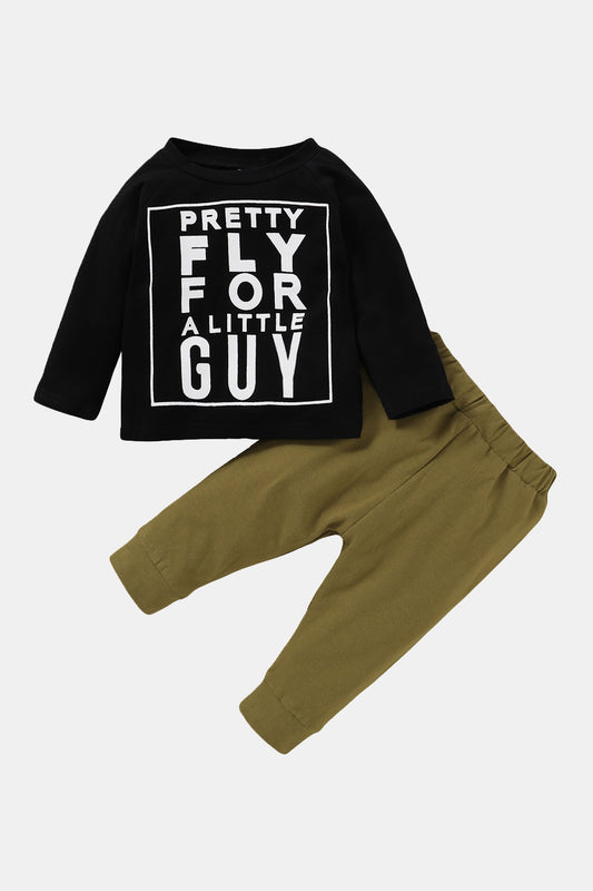 Boys PRETTY FLY Sweatshirt and Pants Set