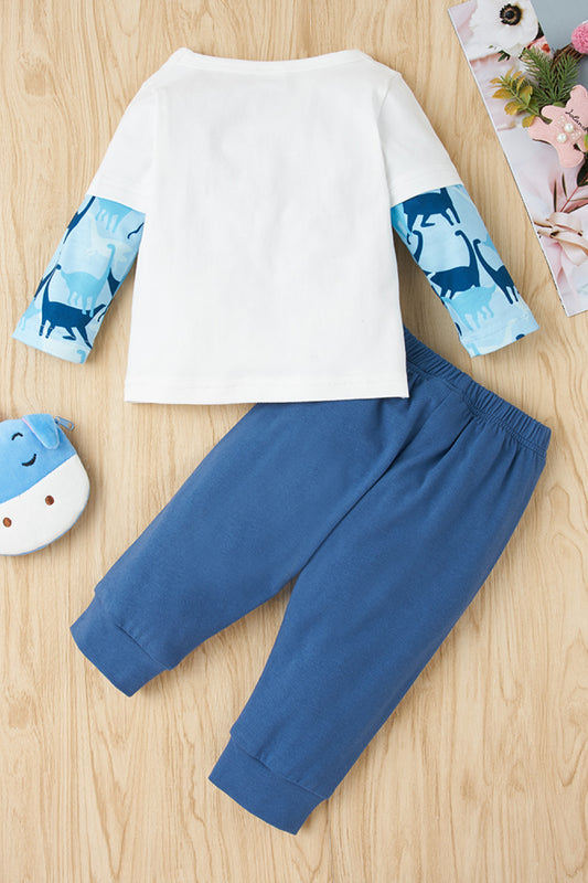 Boys Dinosaur T-Shirt and Pants Set